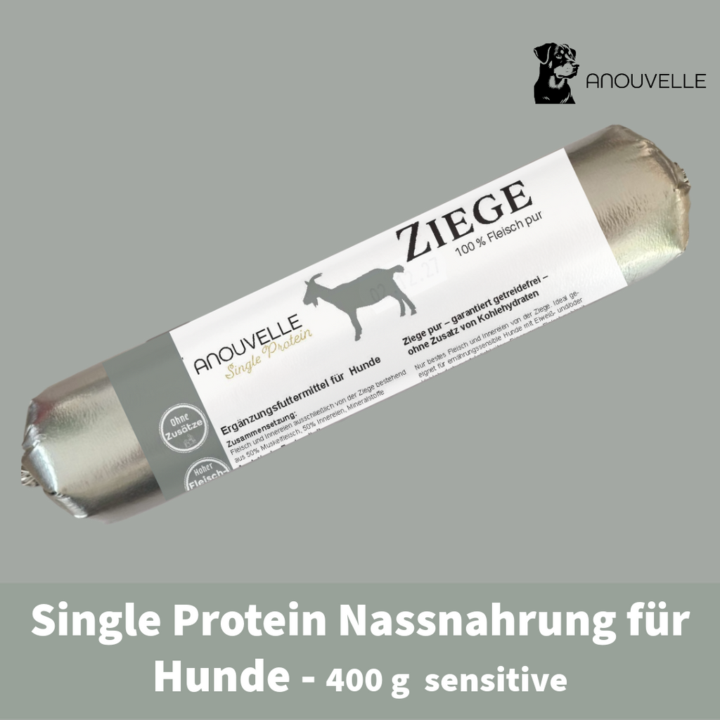 Anouvelle Hunde Wurst Single Protein Ziege Pur 400 g - sensitive