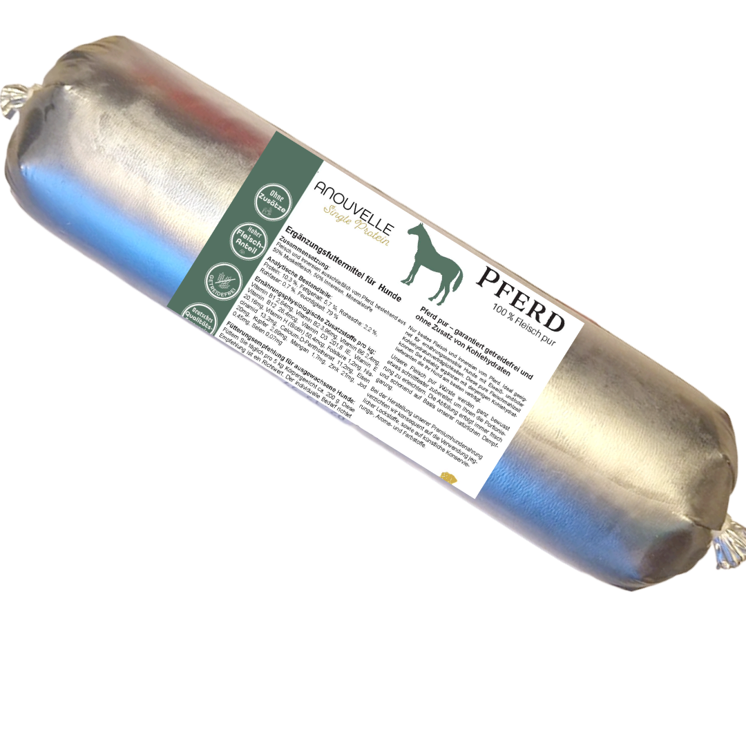 Anouvelle Hunde Wurst Single Protein Pferd Pur 800 g - sensitive