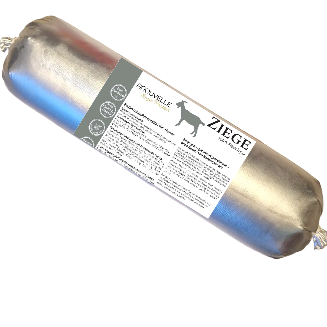 Anouvelle Hunde Wurst Single Protein Ziege Pur 800 g - sensitive