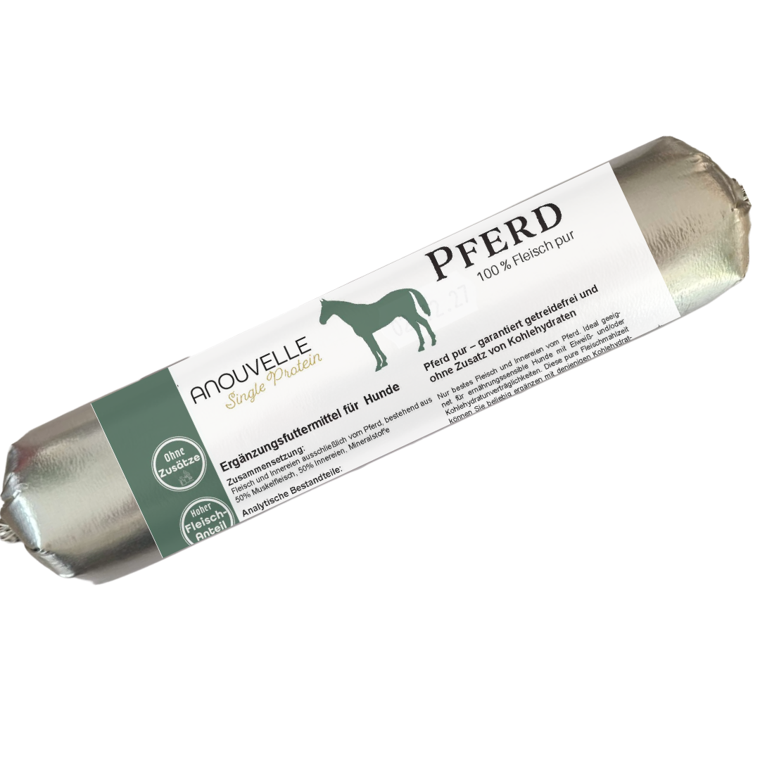 Anouvelle Hunde Wurst Single Protein Pferd Pur 400 g - sensitive